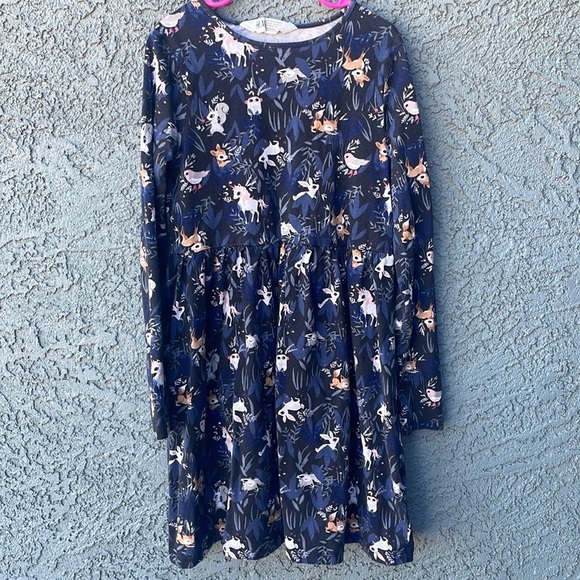 H&M Other - GIRLS’ H&M forest animal pattern jersey dress